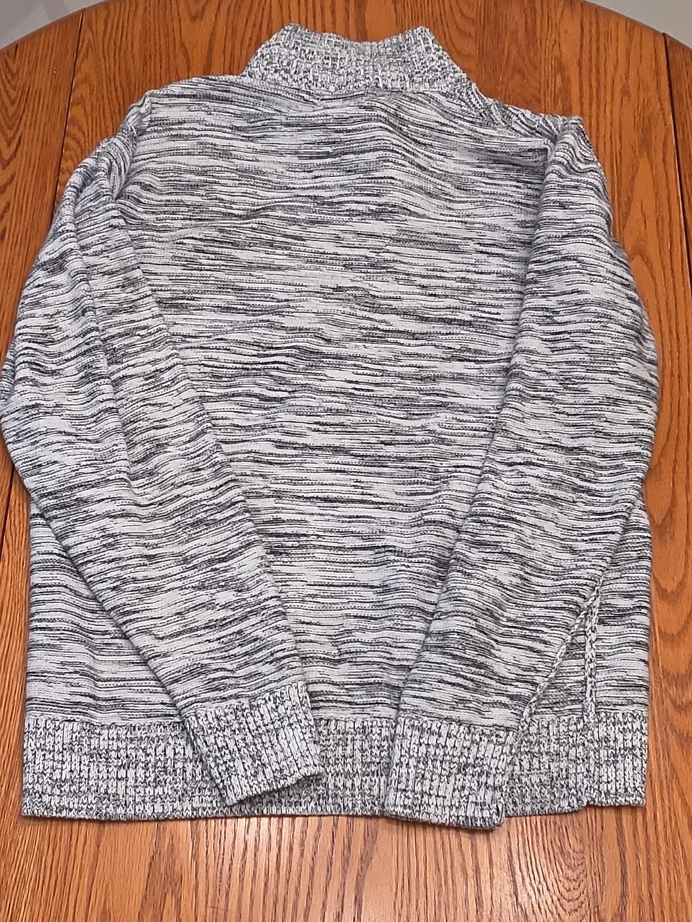 Men's 1819 Marled Gray Half-Zip Sweater Size Large